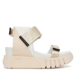 Sandały United Nude. Brązowe sandały United Nude, bez wzorów, bez obcasa, na koturnie, bez zapięcia. Za 1,049.00 zł.