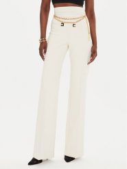 Elisabetta Franchi Spodnie palazzo PA-T35-46E2 Écru Regular Fit. Spodnie materiałowe Elisabetta Franchi, bez wzorów, z materiału. Za 1,759.00 zł.
