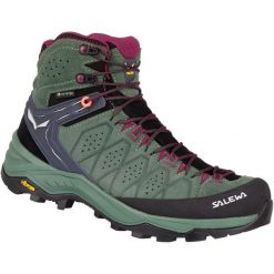 Buty trekkingowe damskie Salewa WS Alp Trainer 2 Mid Gtx. Zielone trekkingi Salewa, z gore-texu, za kostkę, wspinaczkowe. Za 1,017.95 zł.