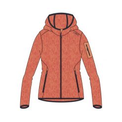 Bluza damska turystyczna CMP 3H19826. Czerwone bluzy CMP, l, bez wzorów, bez kaptura. Za 295.50 zł.