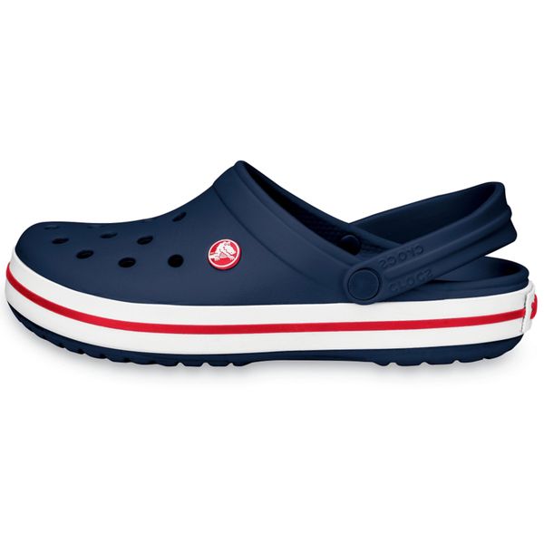 Japonki Crocs Crocband, Dla obu płci. Czerwone klapki Crocs, bez wzorów, z materiału, bez obcasa. Za 289.99 zł.