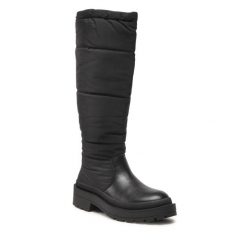 Kozaki Jenny Fairy. Czarne kozaki Jenny Fairy, bez obcasa, na płaskiej podeszwie, bez zapięcia. Za 159.99 zł.