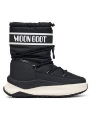 Moon Boot Śniegowce 80D2490010 Czarny. Czarne trapery i śniegowce Moon Boot, ze skóry. Za 989.99 zł.