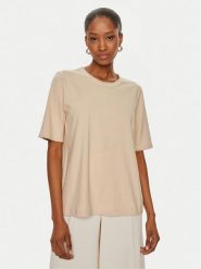 United Colors Of Benetton T-Shirt 34G7D107B Beżowy Regular Fit. Brązowe t-shirty United Colors of Benetton, xs, bez wzorów, z bawełny, bez kołnierzyka, bez ramiączek. Za 69.99 zł.