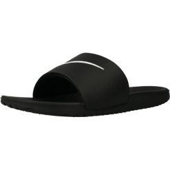 Klapki Nike Model Kawa Slide Kolor Czarny. Czarne klapki Nike, bez wzorów, z materiału, bez obcasa. Za 221.00 zł.