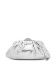 Valentino Torebka Iside VBS9YA17 Srebrny. Szare torebki klasyczne Valentino, bez wzorów, ze skóry, bez dodatków. Za 549.99 zł.