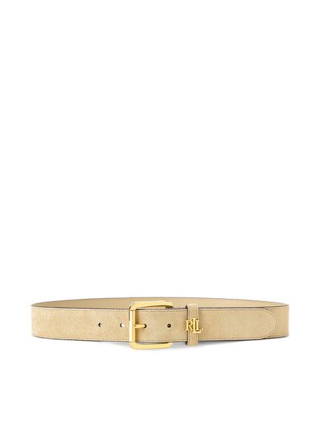 LAUREN RALPH LAUREN Pasek 412980805003 Écru. Białe paski Lauren Ralph Lauren, bez wzorów, ze skóry. Za 348.99 zł.