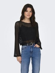 ONLY Sweter w kolorze czarnym rozmiar: L. Czarne swetry Only, l, bez wzorów, bez ramiączek. Za 43.99 zł.