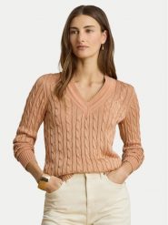 LAUREN RALPH LAUREN Sweter Meren 200888795012 Różowy Regular Fit. Czerwone swetry Lauren Ralph Lauren, xs, bez wzorów, z wiskozy, bez ramiączek. Za 949.99 zł.