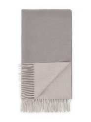 Hey Marly Wełniany szal "Classic" w kolorze kremowo-szarym - 250 x 65 cm rozmiar: onesize. Brązowe szaliki Hey Marly, bez wzorów, z materiału. Za 279.78 zł.