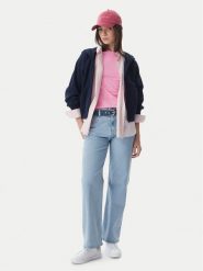 Tommy Jeans Bluza Flag DW0DW22834 Granatowy Boxy Fit. Niebieskie bluzy Tommy Jeans, m, bez wzorów, z bawełny, bez kaptura. Za 449.99 zł.