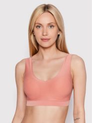 Chantelle Biustonosz top Soft Stretch C16A10 Różowy. Czerwone biustonosze Chantelle, l, bez wzorów, z syntetyku, bez kołnierzyka, bez ramiączek. Za 139.99 zł.