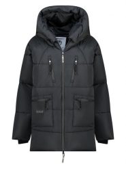 Geographical Norway Płaszcz pikowany "Badaboum" w kolorze czarnym rozmiar: XXL. Czarne płaszcze Geographical Norway, xxl, bez wzorów, bez kaptura. Za 319.13 zł.