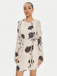 TWINSET Sukienka letnia 241TP2604 Écru Straight Fit. Sukienki Twinset, na lato, bez wzorów, z wiskozy, bez kołnierzyka, bez ramiączek. Za 999.99 zł.