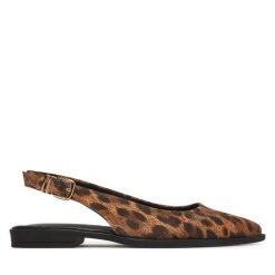 Baleriny Tamaris. Brązowe baleriny Tamaris, bez wzorów, bez obcasa. Za 369.99 zł.