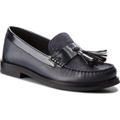 Mokasyny GEOX - D Promethea C D64R3C 04377 C4078 Navy/Dk Navy. Niebieskie mokasyny Geox, bez wzorów, ze skóry ekologicznej, bez obcasa. W wyprzedaży za 279.00 zł.