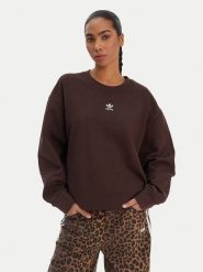 Adidas Bluza Essentials KD9120 Brązowy Oversize. Brązowe bluzy Adidas, xl, bez wzorów, z bawełny, bez kaptura. Za 239.99 zł.