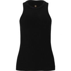 Damski tank top Athlecia Lankae. Czarne topy ENDURANCE, bez wzorów, bez kołnierzyka, bez ramiączek. Za 149.50 zł.
