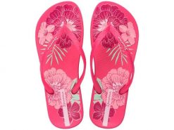 Klapki plażowe damskie Ipanema Anat Temas XV 83611 BD537. Czerwone klapki Ipanema, bez wzorów, z gumy, bez obcasa. Za 98.59 zł.