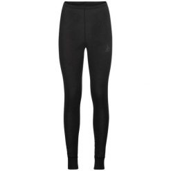 Legginsy termoaktywne damskie Odlo Active Warm Eco BL Bottom Long. Czarne legginsy Odlo, xl, bez wzorów. Za 193.99 zł.