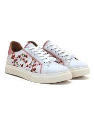 Goby Sneakersy w kolorze biało-jasnoróżowym rozmiar: 37. Białe trampki Goby, bez wzorów, bez zapięcia. Za 304.99 zł.