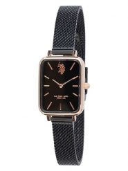 U.S. Polo Assn. Zegarek kwarcowy w kolorze różowozłoto-czarnym rozmiar: onesize. Czarne, analogowe zegarki U.S. Polo Assn., metalowe. Za 206.91 zł.