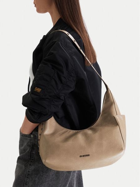 G-Star Raw Torebka EO-LDA8296 Beżowy. Brązowe torebki klasyczne G-Star Raw, bez wzorów, z materiału, bez dodatków. Za 109.99 zł.