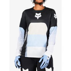 Bluza rowerowa damska Fox Ranger LS Jersey Grid. Czarne bluzy FOX, bez wzorów, z jersey, bez kaptura. Za 214.99 zł.