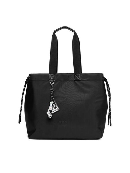 Roxy Torebka C-ROXY-M-004-08 Czarny. Czarne shopper Roxy, bez wzorów, z materiału, bez dodatków. Za 199.99 zł.