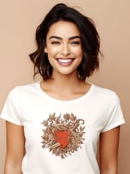 WOOOP Koszulka "Heart Of Thorns" w kolorze białym rozmiar: XXL. Białe bluzki Wooop, xxl, bez wzorów, z bawełny, bez kołnierzyka, bez ramiączek. Za 51.80 zł.
