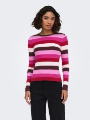 ONLY Sweter w kolorze różowym rozmiar: XS. Różowe swetry Only, xs, bez wzorów, bez ramiączek. Za 89.95 zł.
