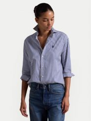 Polo Ralph Lauren Koszula 211910743015 Niebieski Regular Fit. Niebieskie koszule Polo Ralph Lauren, m, bez wzorów, z bawełny, bez kołnierzyka, bez ramiączek. Za 559.99 zł.