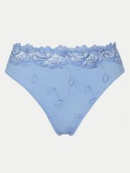 Hunkemöller Figi klasyczne z wysokim stanem Diva 301190 Błękitny. Niebieskie figi Hunkemöller, xl, bez wzorów, z syntetyku. Za 69.99 zł.