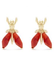 Patrizia Pepe Kolczyki CJ9340/M006-R877 Pomarańczowy. Brązowe kolczyki Patrizia Pepe, metalowe. Za 379.99 zł.