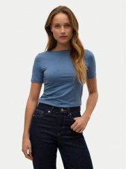 Vero Moda T-Shirt Panda 10231753 Niebieski Regular Fit. Niebieskie t-shirty Vero Moda, m, bez wzorów, z bawełny, bez kołnierzyka, bez ramiączek. Za 89.99 zł.