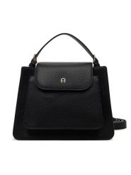 Aigner Torebka Delia S 133020 Czarny. Czarne torebki klasyczne Aigner, bez wzorów, ze skóry, bez dodatków. Za 2,319.00 zł.