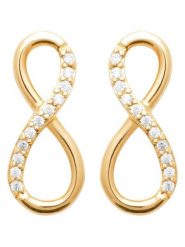 L'Atélier Précieux Pozłacane kolczyki-wkrętki z cyrkoniami rozmiar: onesize. Żółte kolczyki l'Atelier precieux, z cyrkonią, pozłacane. Za 122.09 zł.