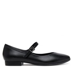 Baleriny Marco Tozzi. Czarne baleriny Marco Tozzi, bez wzorów, bez obcasa. Za 239.99 zł.