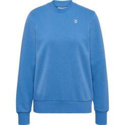 Damska bluza z okrągłym dekoltem Hummel Pulse. Niebieskie bluzy Hummel, bez wzorów, bez kaptura. Za 181.00 zł.
