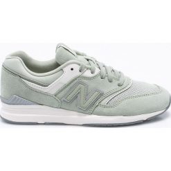 New Balance - Buty WL697CO. Zielone obuwie sportowe New Balance, z gumy, bez zapięcia. W wyprzedaży za 239.90 zł.