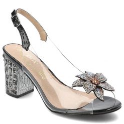 Czarne Sandały S.Barski Modne Obuwie Damskie. Czarne sandały S.BARSKI, bez wzorów, z lakierowanej skóry, eleganckie, bez obcasa, na obcasie, bez zapięcia. Za 159.00 zł.