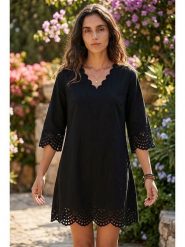 SOULSHAE Sukienka w kolorze czarnym rozmiar: XXL/3XL. Czarne sukienki SOULSHAE, na co dzień, xl, bez wzorów, bez kołnierzyka, bez ramiączek, mini, proste. Za 124.45 zł.