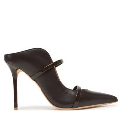 Klapki MALONE SOULIERS. Brązowe klapki MALONE SOULIERS, bez wzorów, bez obcasa. Za 2,559.00 zł.