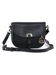 Lia Biassoni Skórzana torebka "Neva" w kolorze czarnym - 20 x 16 x 6 cm rozmiar: onesize. Czarne torby na ramię Lia Biassoni, bez wzorów, z materiału, na ramię, bez dodatków. Za 217.99 zł.