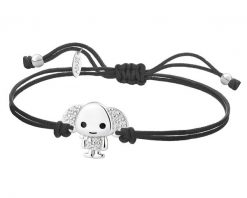 Bransoletka z elementami srebra z cyrkoniami i emalią - Harry Potter, Zgredek, Warner Bros. Discovery. Bransoletki Apart, z cyrkonią, srebrne. Za 239.00 zł.