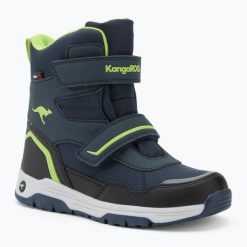 Śniegowce juniorskie KangaROOS K-MJ Camp V RTX dk. Niebieskie trapery i śniegowce KangaROOS. Za 209.99 zł.