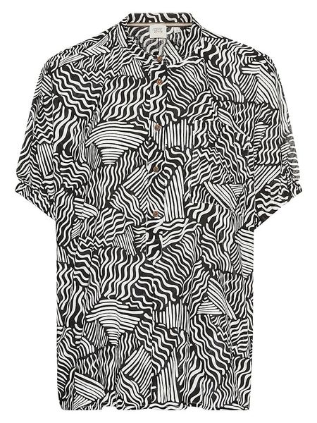 Camel Active Bluzka w kolorze czarno-białym rozmiar: XXL. Białe bluzki Camel Active, xxl, bez wzorów, z bawełny, bez kołnierzyka, bez ramiączek. Za 221.67 zł.