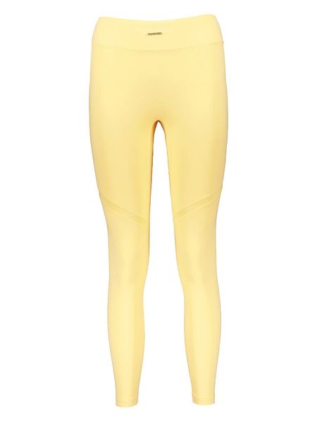 Gymshark Legginsy sportowe "Whitney V3" w kolorze żółtym rozmiar: L. Żółte legginsy Gymshark, l, bez wzorów, z materiału, outdoorowe. Za 83.03 zł.