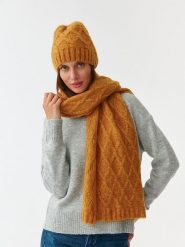 TATUUM Szal w kolorze żółtym - 170 x 43 cm rozmiar: onesize. Żółte szaliki Tatuum, bez wzorów. Za 130.81 zł.