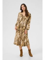 Cream Sukienka w kolorze beżowym rozmiar: 34. Brązowe sukienki Cream, na co dzień, bez wzorów, z wiskozy, bez kołnierzyka, bez ramiączek, maxi, proste. Za 165.99 zł.